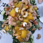 Grilled Salmon Salad with Mango Salsa